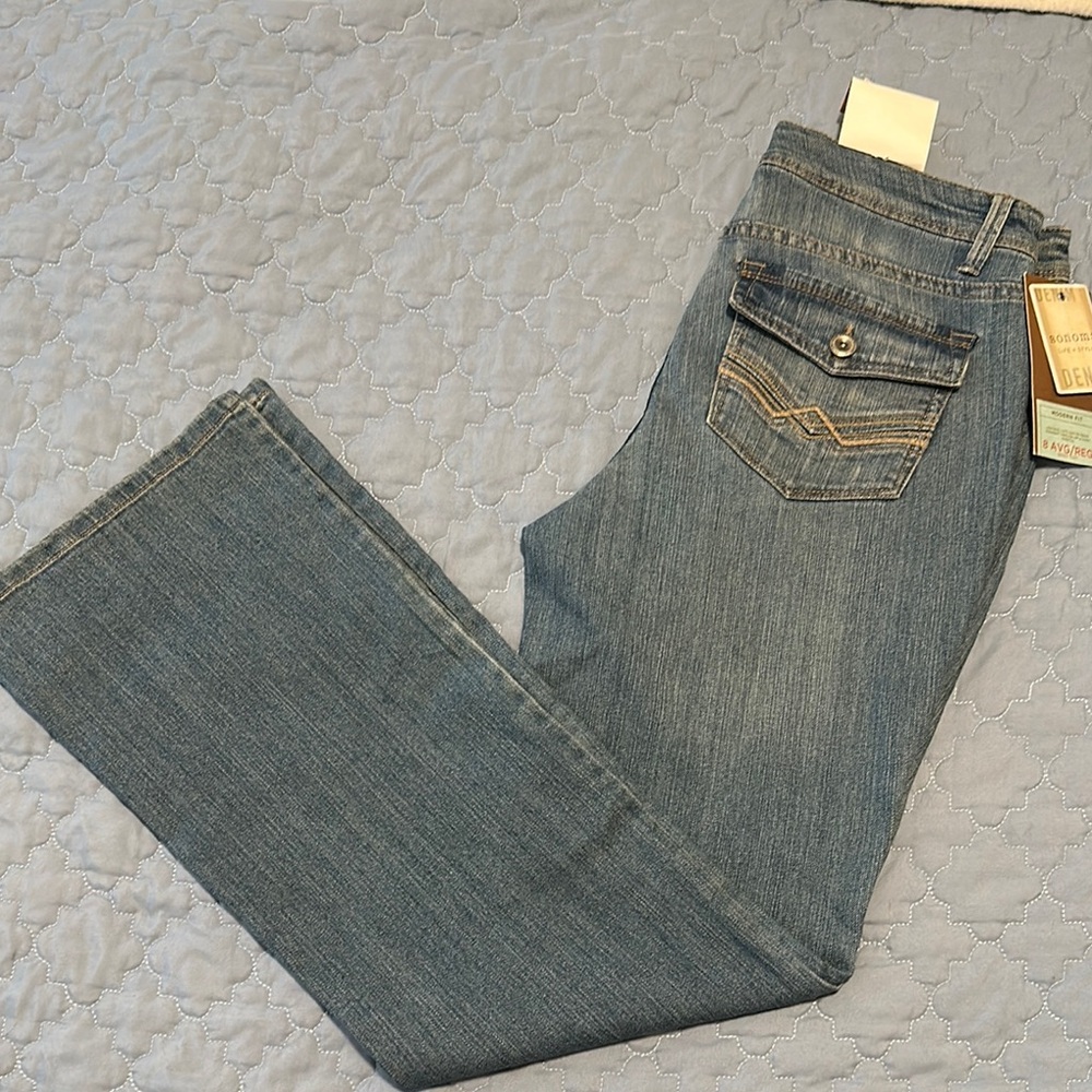 Sonoma Blue Straight Leg Jeans Versatile Style